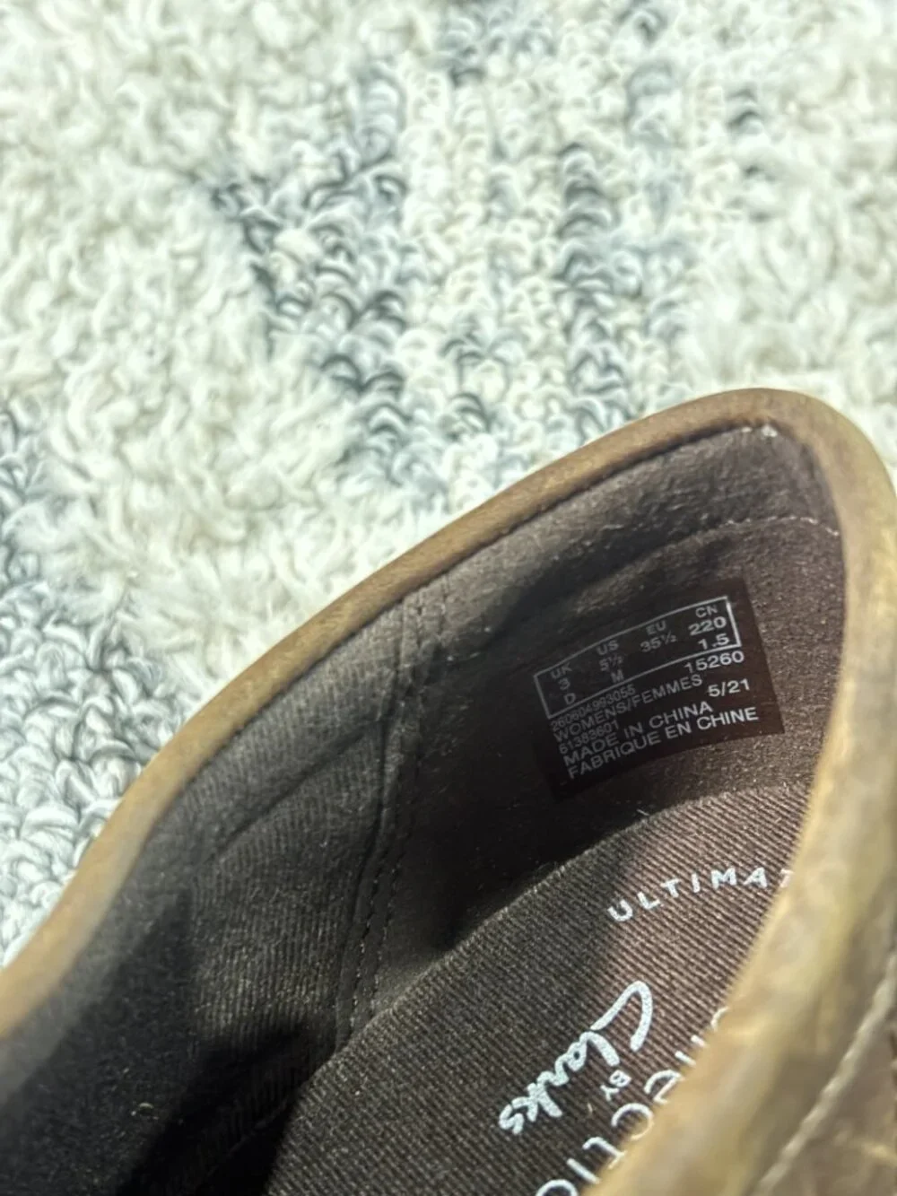 Clarks Collection by Clarks Brown Moc-Toe Lace-Up Size 5.5 M